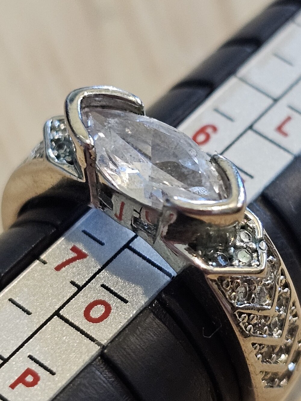 1990 Marquise East West Bypass Accent Ring